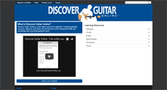 Desktop Screenshot of discoverguitaronline.com